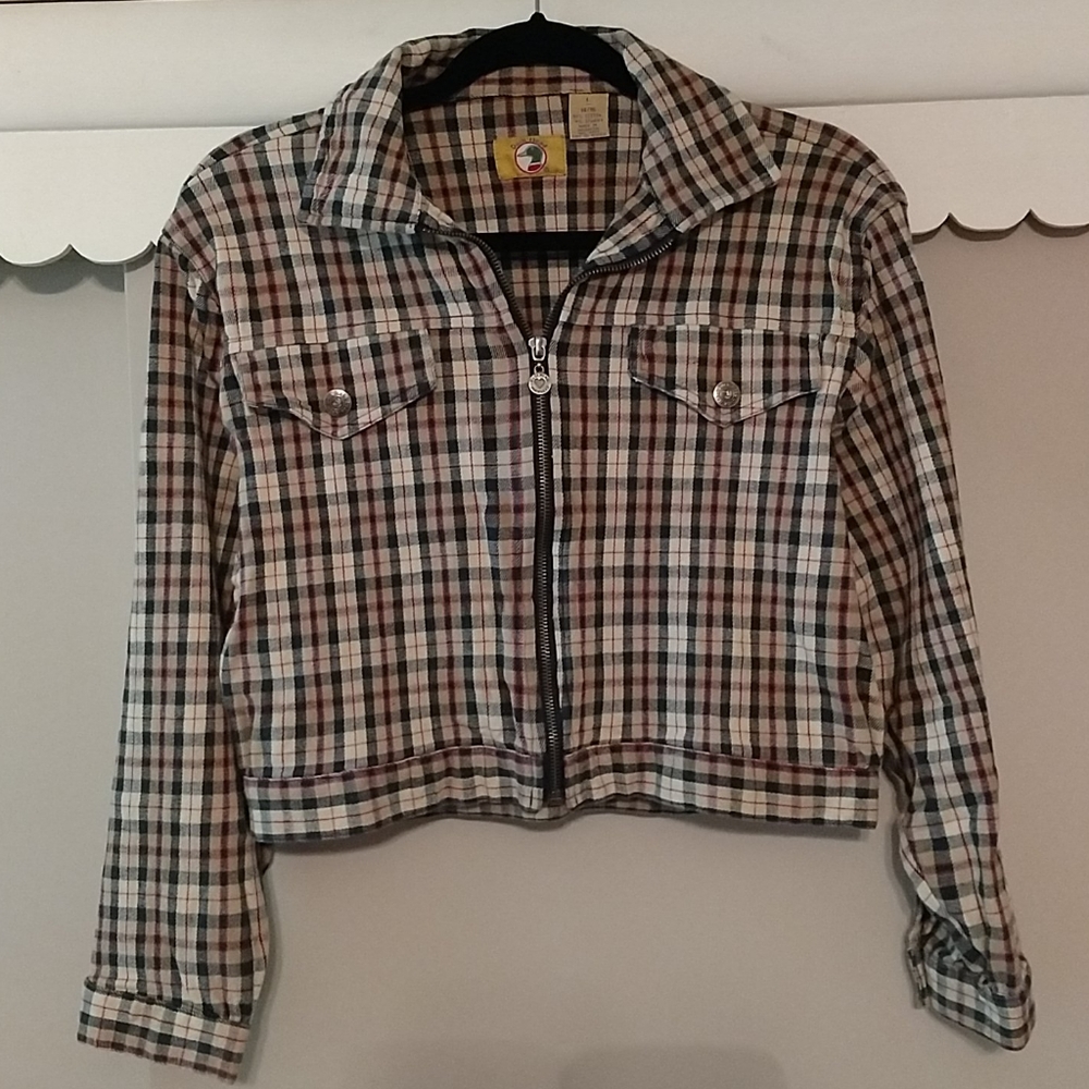 Duck Head, EUC, plaid jacket, girls size L 14/16